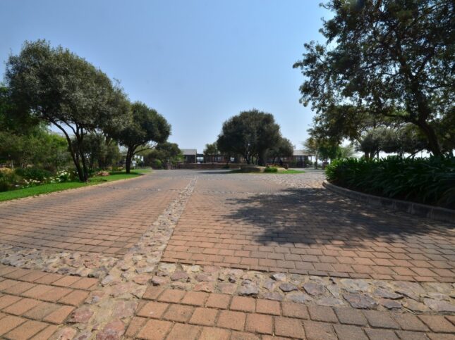 Bush-hammered cobble pavers
